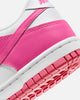 Nike Kids' Dunk Low (GS) White/Laser Fuchsia