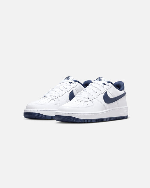 Nike Kids' Air Force 1 (GS) White/Midnight Navy