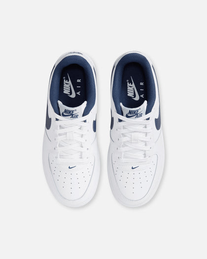 Nike Kids' Air Force 1 (GS) White/Midnight Navy