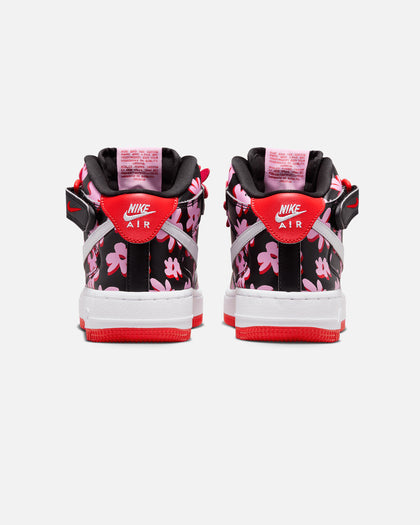 Nike Kids' Air Force 1 Mid EasyOn SE (GS) Black/White/Pink