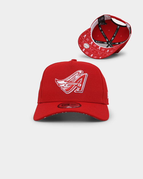 New Era Anaheim Angels 'Fairisle' 9FORTY K-Frame Snapback Red/White