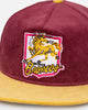 New Era Brisbane Broncos 'NRL Retro Logo' Golfer Snapback OTC