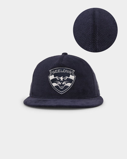 New Era Geelong Cats 'AFL 2023 Team Corduroy' Golfer Snapback Navy