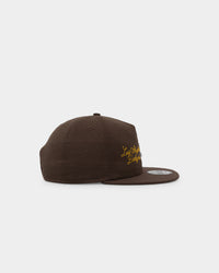 New Era Los Angeles Dodgers Letterman Golfer Snapback Dark Brown