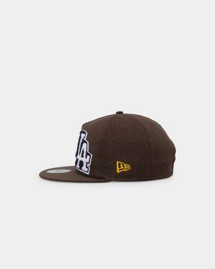 New Era Los Angeles Dodgers Letterman Golfer Snapback Dark Brown