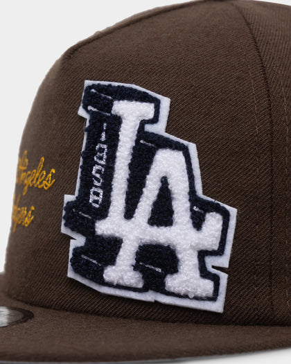 New Era Los Angeles Dodgers Letterman Golfer Snapback Dark Brown