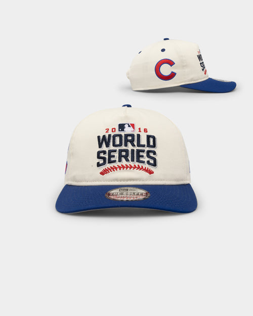 New Era Chicago Cubs '2010's World Series Through The Decades' 2016 World Series Golfer Snapback Chrome White
