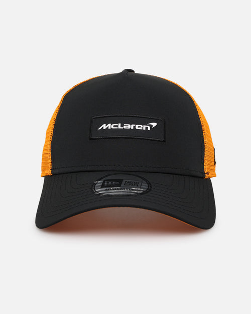 New Era McLaren Patch Front 9FORTY Trucker Snapback Black
