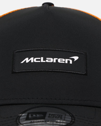 New Era McLaren Patch Front 9FORTY Trucker Snapback Black