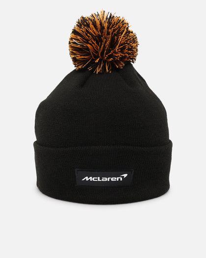 New Era McLaren Patch Bobble Beanie Black