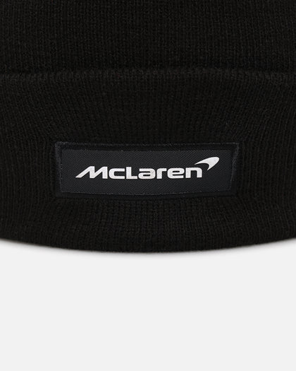 New Era McLaren Patch Bobble Beanie Black
