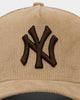 New Era New York Yankees 'Brown Camel Corduroy' 9FORTY A-Frame Snapback Camel