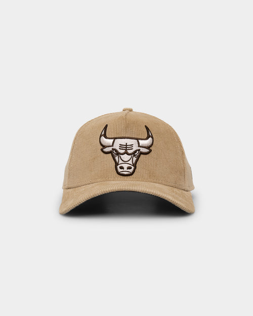 New Era Chicago Bulls 'Brown Camel Corduroy' 9FORTY A-Frame Snapback Camel