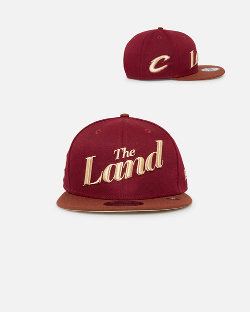 New Era Cleveland Cavaliers NBA City Edition 9FIFTY Snapback Dark Red