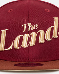 New Era Cleveland Cavaliers NBA City Edition 9FIFTY Snapback Dark Red