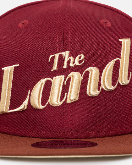 New Era Cleveland Cavaliers NBA City Edition 9FIFTY Snapback Dark Red