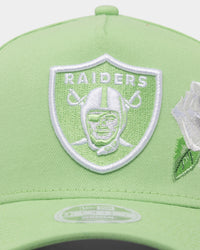 New Era Women's Las Vegas Raiders 'Pastel Rose' 9FORTY A-Frame Snapback Spearmint/White