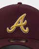 New Era Atlanta Braves 'Golden Port' 9FORTY A-Frame Snapback Dark Purple