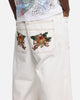 Ed Hardy Death Before Dishonour Jeans Off White