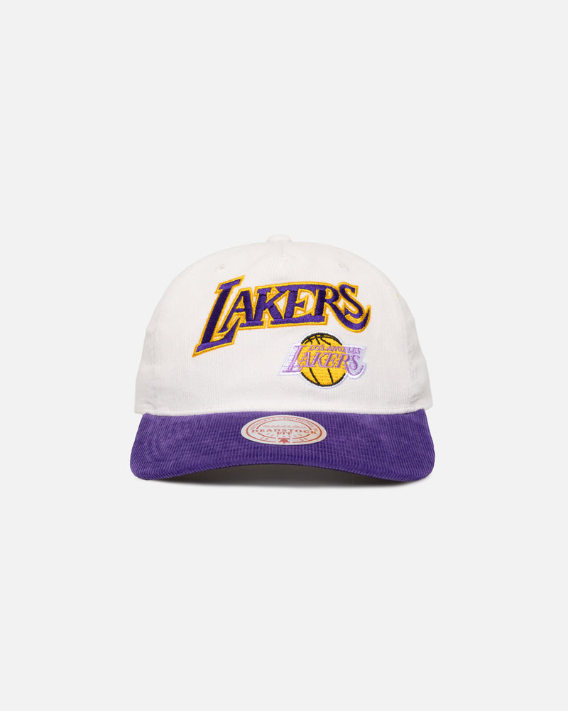 Mitchell & Ness Los Angeles Lakers History Origin Snapback White/Purple