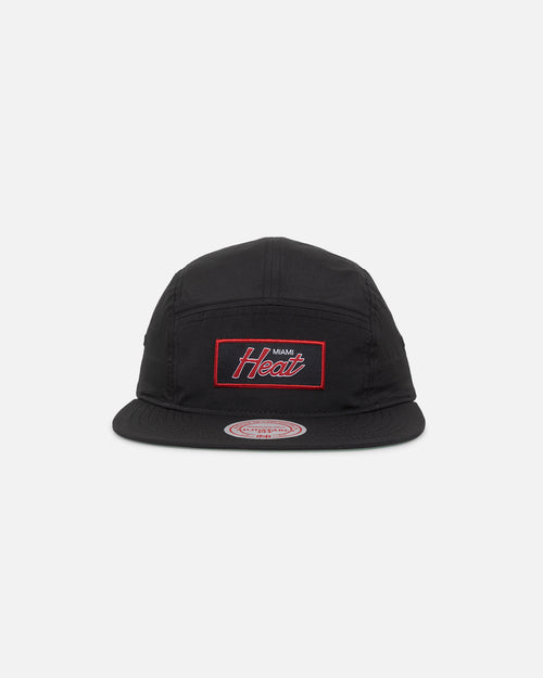 Mitchell & Ness Miami Heat Team Logo Camper Strapback Black