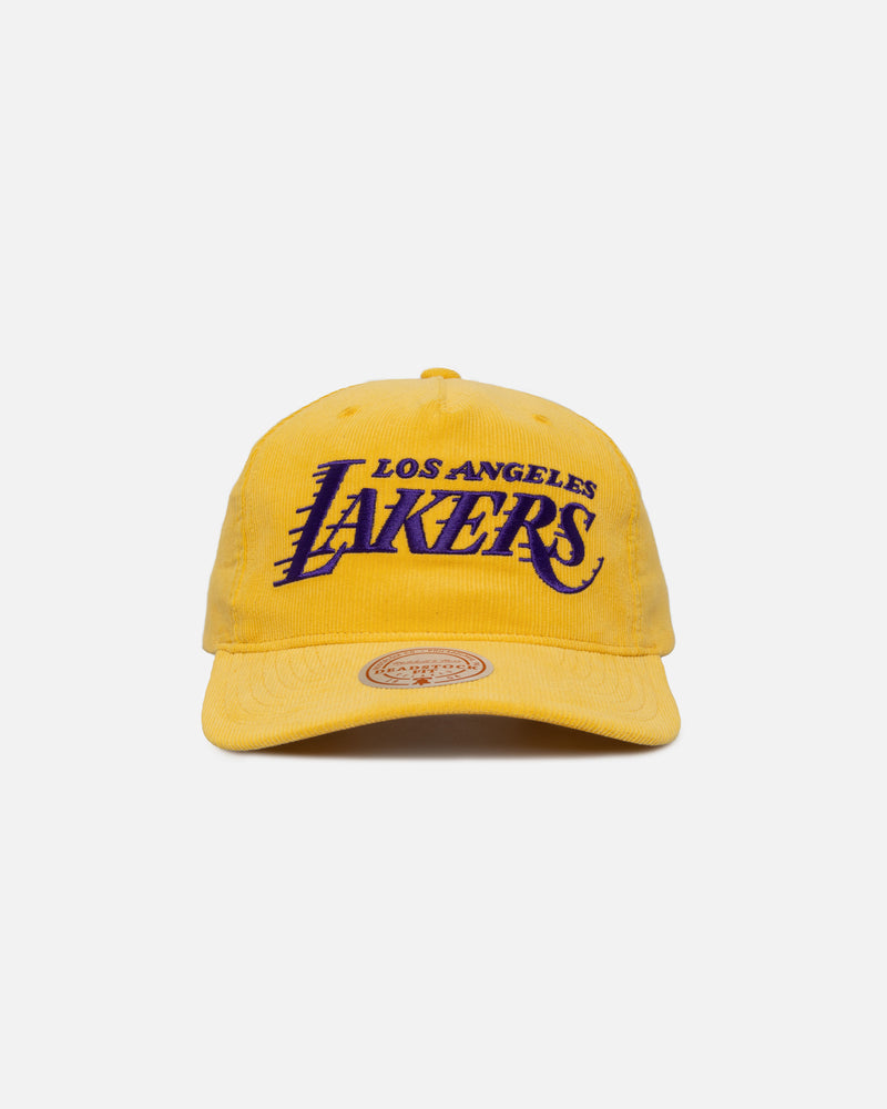 Mitchell & Ness Los Angeles Lakers Vintage Origin Snapback Yellow