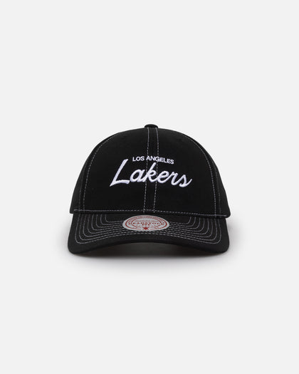 Mitchell & Ness Los Angeles Lakers Script Origin Snapback Black