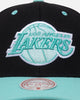 Mitchell & Ness Los Angeles Lakers "Ice Blue" Script Origin Snapback Black/Ice Blue