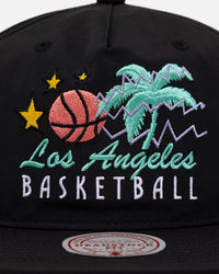 Mitchell & Ness Los Angeles Lakers Sunset Origin Snapback Black