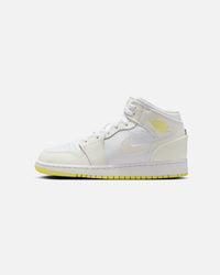 Jordan Kids' Air Jordan 1 Mid (GS) Sail/Lt Laser Orange