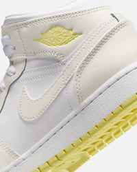 Jordan Kids' Air Jordan 1 Mid (GS) Sail/Lt Laser Orange