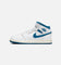 Jordan Kid's Air Jordan 1 Mid SE (GS) White/Industrial Blue