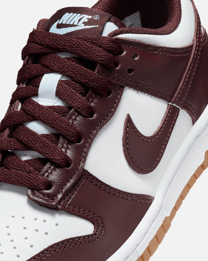 Nike Kids' Dunk Low (GS) White/Burgundy