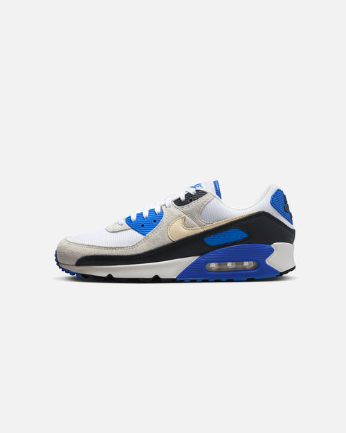 Nike Air Max 90 Premium White/Khaki-Racer Blue