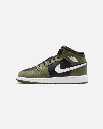 Jordan Kids' Air Jordan 1 Mid (GS) Black/White