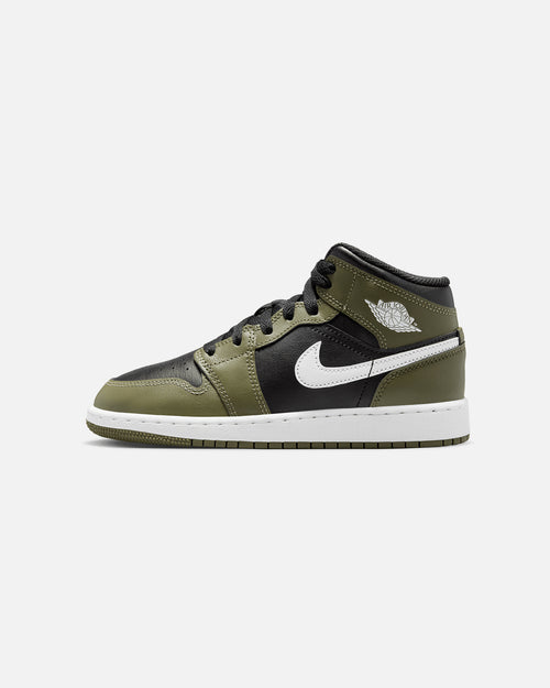 Jordan Kids' Air Jordan 1 Mid (GS) Black/White