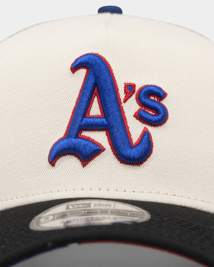 New Era Oakland Athletics 'Retro Mosaic' 9FORTY A-Frame Trucker Snapback White/Black