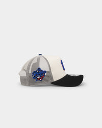 New Era New York Yankees 'Retro Mosaic' 9FORTY A-Frame Trucker Snapback White/Black