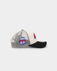 New Era Los Angeles Lakers 'Retro Mosaic' 9FORTY A-Frame Trucker Snapback White/Black