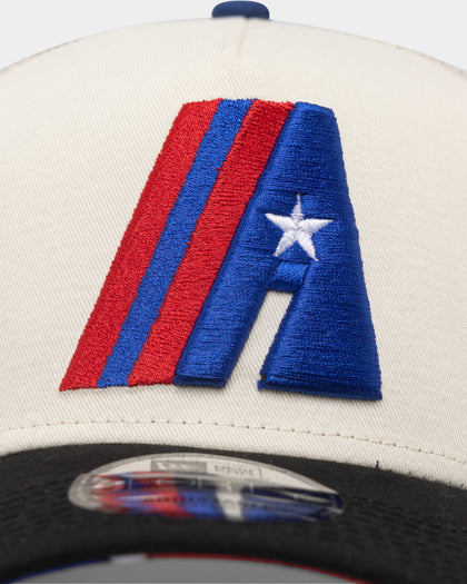 New Era Houston Astros 'Retro Mosaic' 9FORTY A-Frame Trucker Snapback White/Black