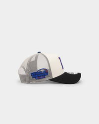 New Era Boston Red Sox 'Retro Mosaic' 9FORTY A-Frame Trucker Snapback White/Black