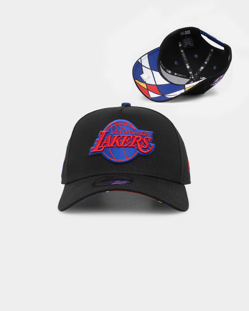 New Era Los Angeles Lakers 'Retro Mosaic' 9FORTY A-Frame Snapback Black