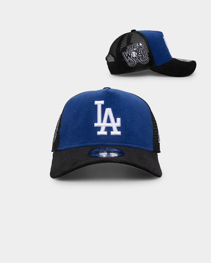 New Era Los Angeles Dodgers '2-Tone Corduroy' Trucker Snapback Royal/Black
