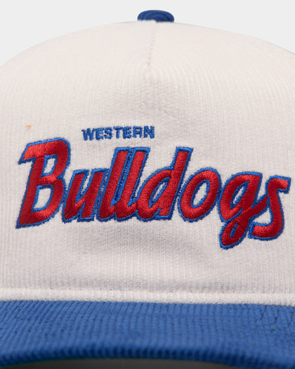 New Era Western Bulldogs "AFL Cord Script" Golfer Snapback Chrome/OTC