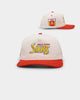 New Era Gold Coast Suns "AFL Cord Script" Golfer Snapback Chrome/OTC
