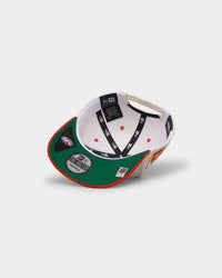 New Era Gold Coast Suns "AFL Cord Script" Golfer Snapback Chrome/OTC