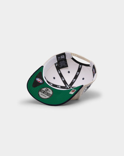 New Era Geelong Cats "AFL Cord Script" Golfer Snapback Chrome/OTC