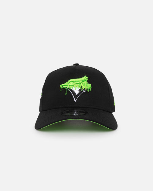 New Era Toronto Blue Jays "Drip Logo" 9FORTY A-Frame Snapback Black/White/Green