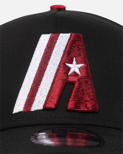 New Era Houston Astros 'Satin Scarlet' 9FORTY A-Frame Snapback Black/Scarlet