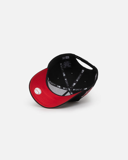 New Era Houston Astros 'Satin Scarlet' 9FORTY A-Frame Snapback Black/Scarlet